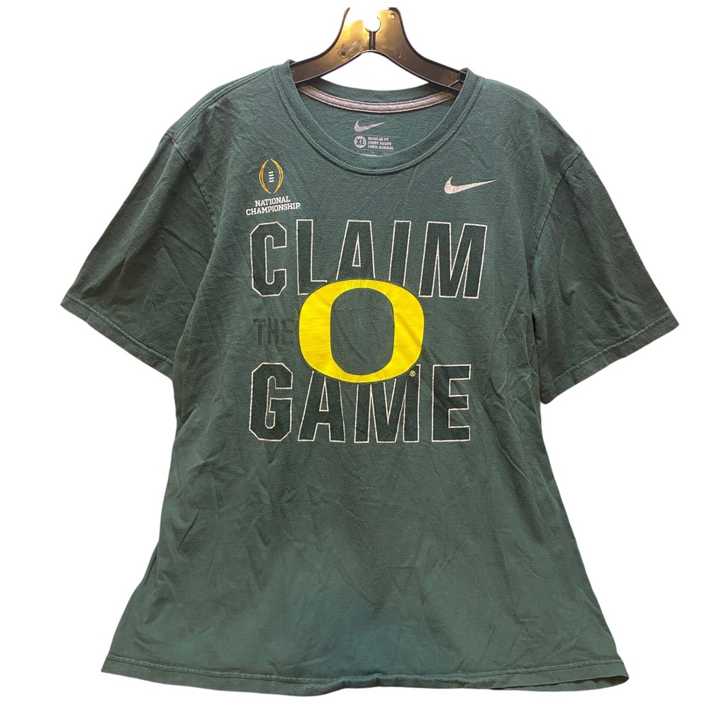 Oregon Ducks Shirt Mens Extra Large Nike‎ National Champ Grunge Sports Football